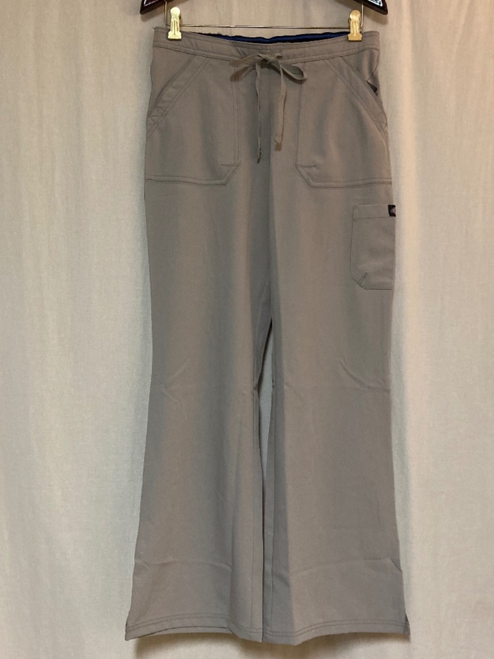NWT Dickies Medical Scrub Pants‎ Khaki Tan Drawstring Utility Small
